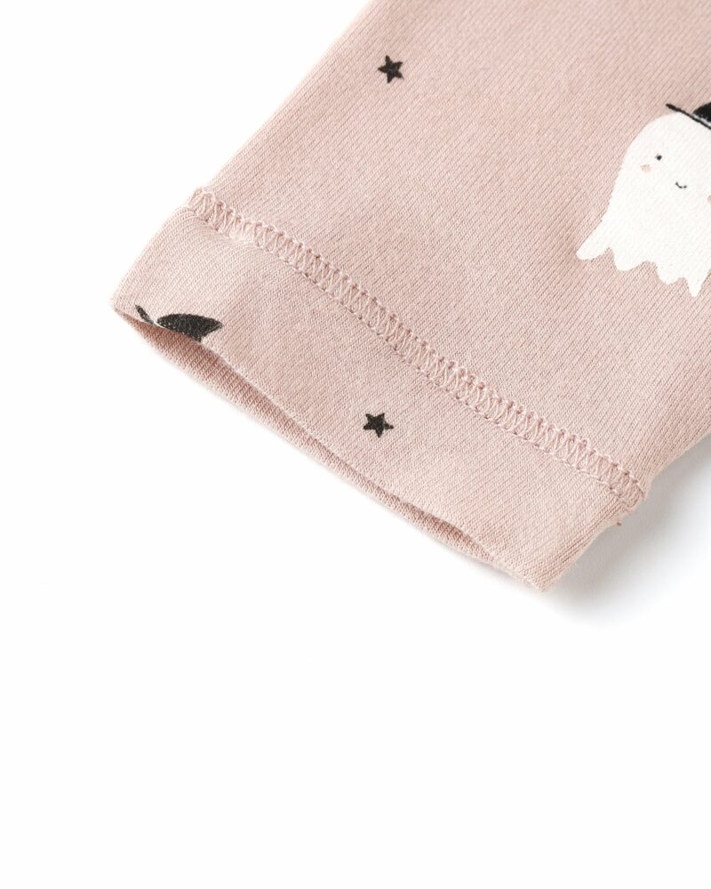 Bamboo Pajama Set In Pink Ghosts available at Blossom