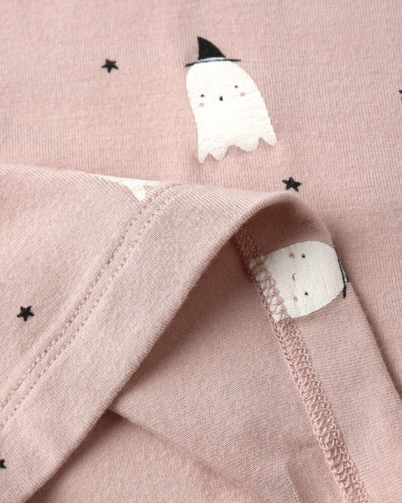 Bamboo Pajama Set In Pink Ghosts