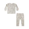 Quincy Mae Bamboo Pajama Set In Skeletons Halloween