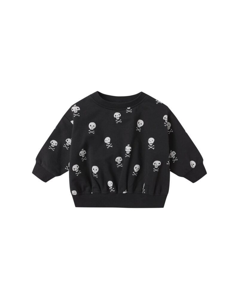 Relaxed Fleece Sweatshirt In Crossbones available at Blossom