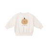 Relaxed Fleece Sweatshirt In Pumpkin from Quincy Mae