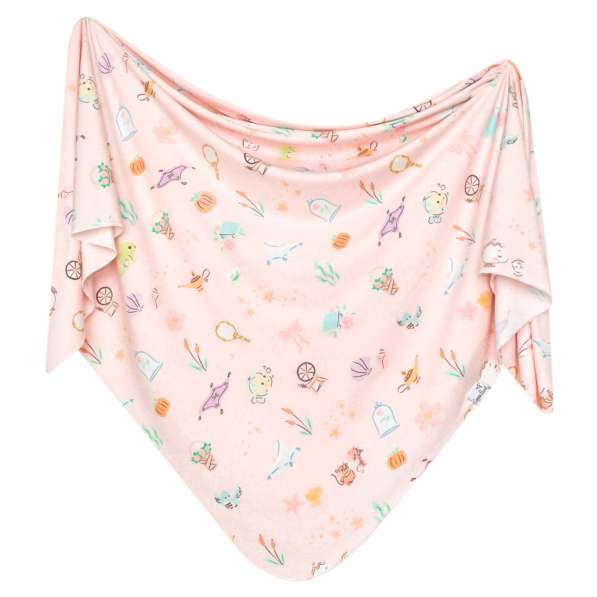 Copper Pearl Enchanted Friends Knit Swaddle Blanket