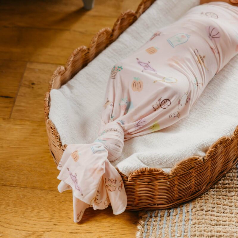 Enchanted Friends Knit Swaddle Blanket made by Copper Pearl