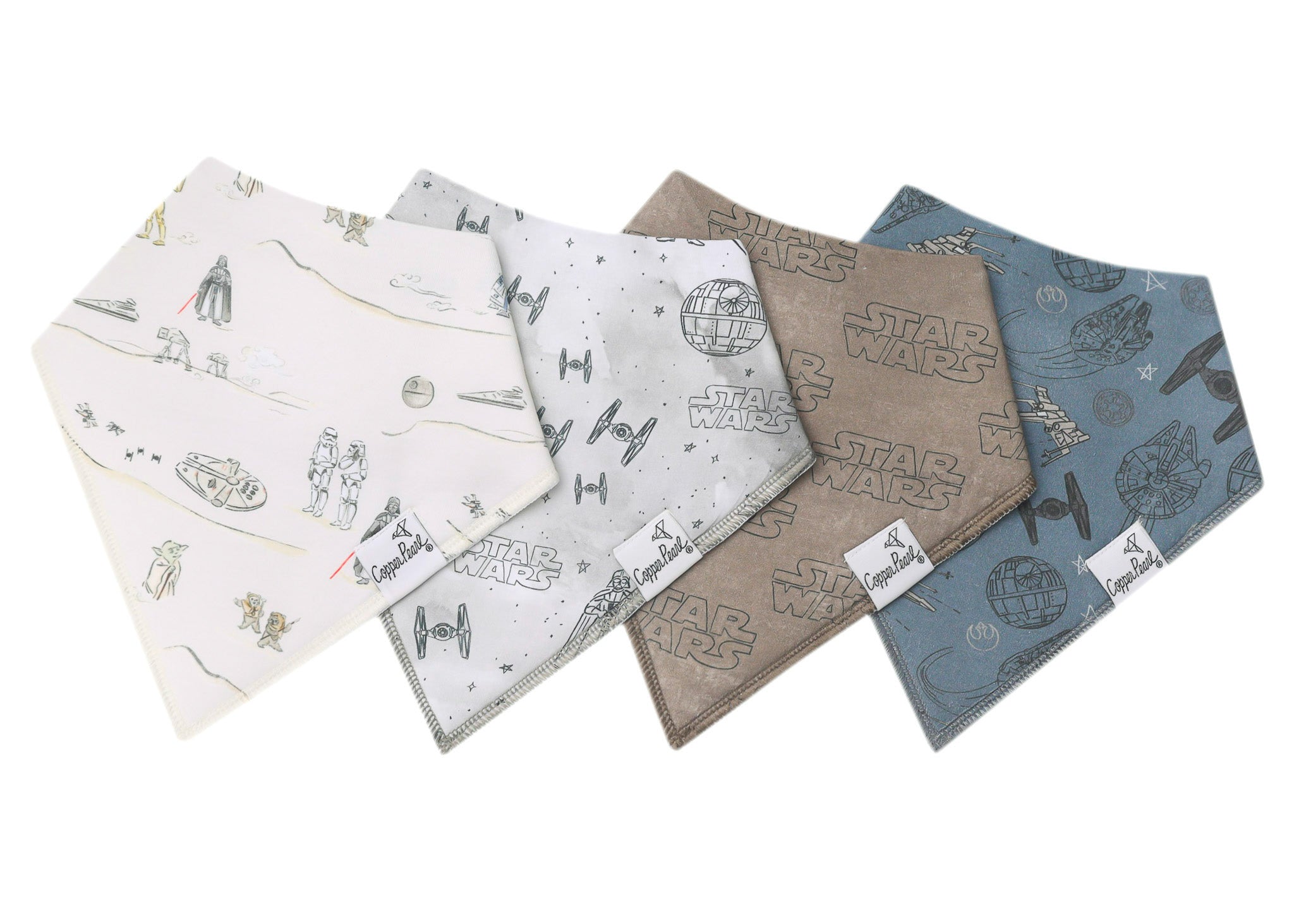 Copper Pearl Tatooine Bandana Bib Set 4-Pack