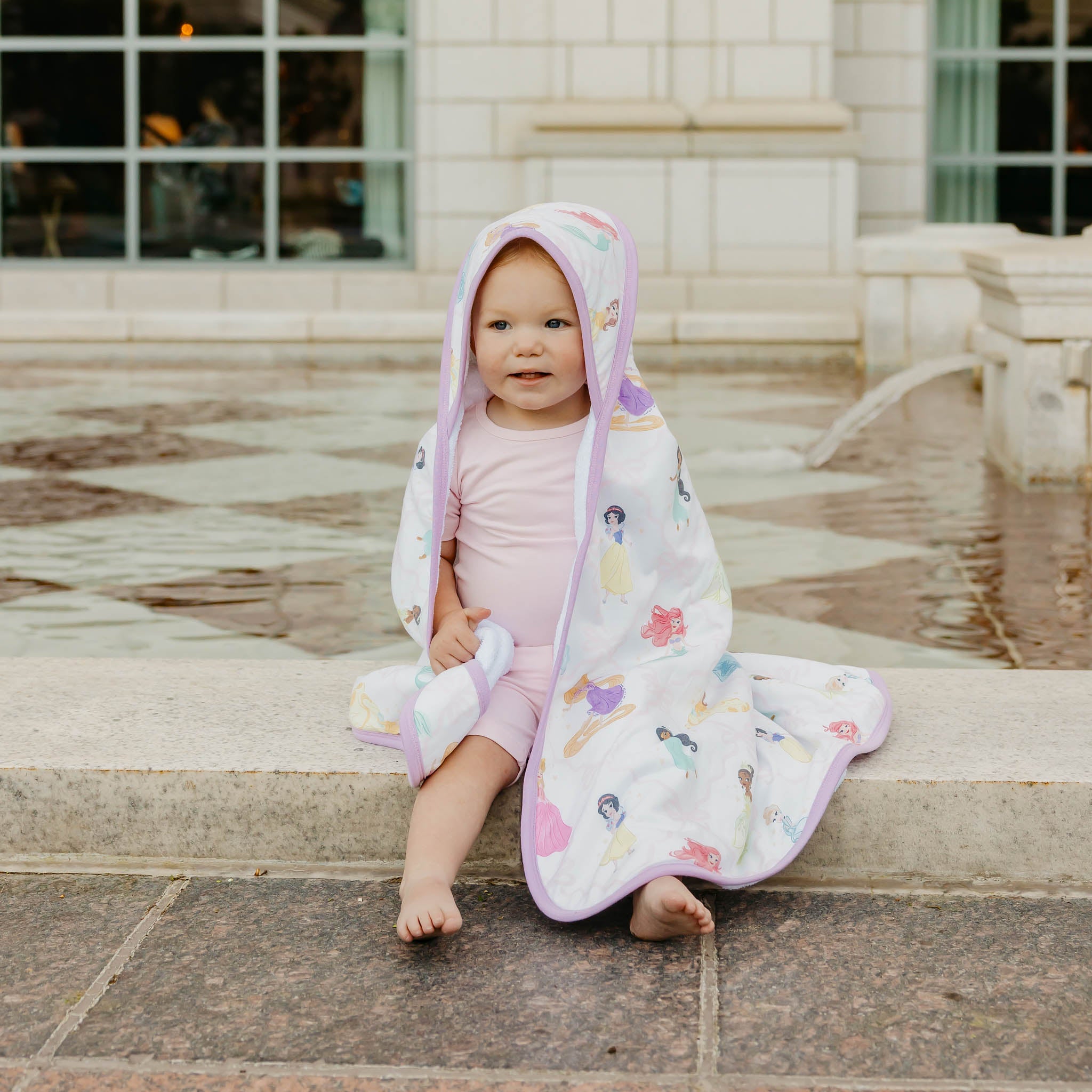 Copper Pearl Disney Princess Premium Knit Hooded Towel