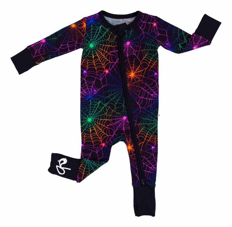 Neon Webs Bamboo Viscose Convertible Romper available at Blossom