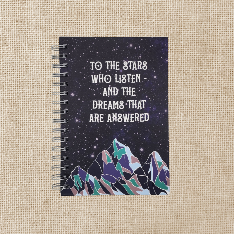 Kingdom of Threads Stars Who Listen Spiral Notebook