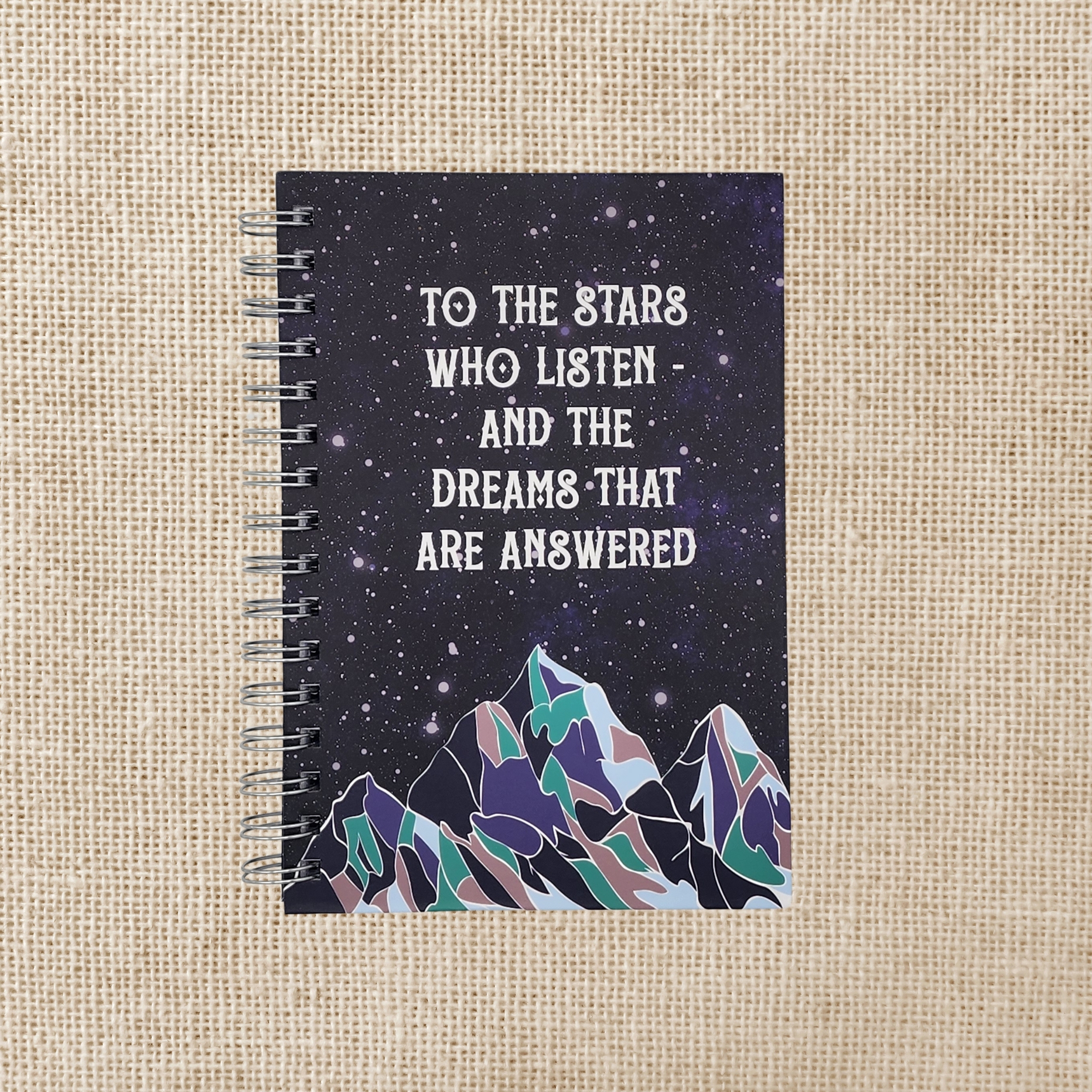 Kingdom of Threads Stars Who Listen Spiral Notebook