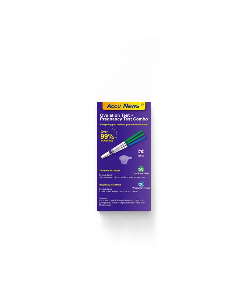 Accu News Ovulation (LH)+ Pregnancy (hCG) Combo Tests Maternity