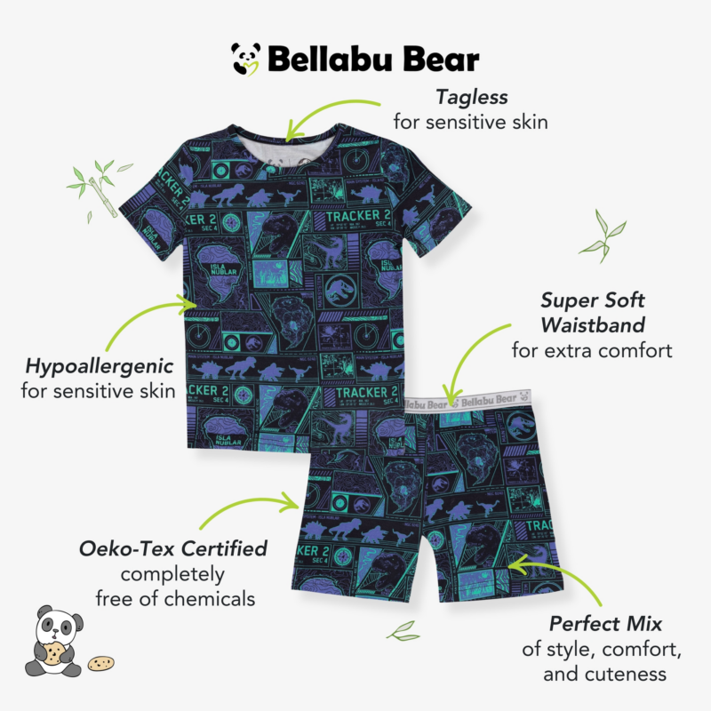 Jurassic Park: Tracker Bamboo Short Sleeve Pajama Set