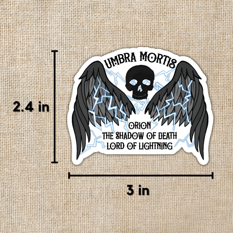 Umbra Mortis Sticker Crescent City Inspired from Kingdom of Threads
