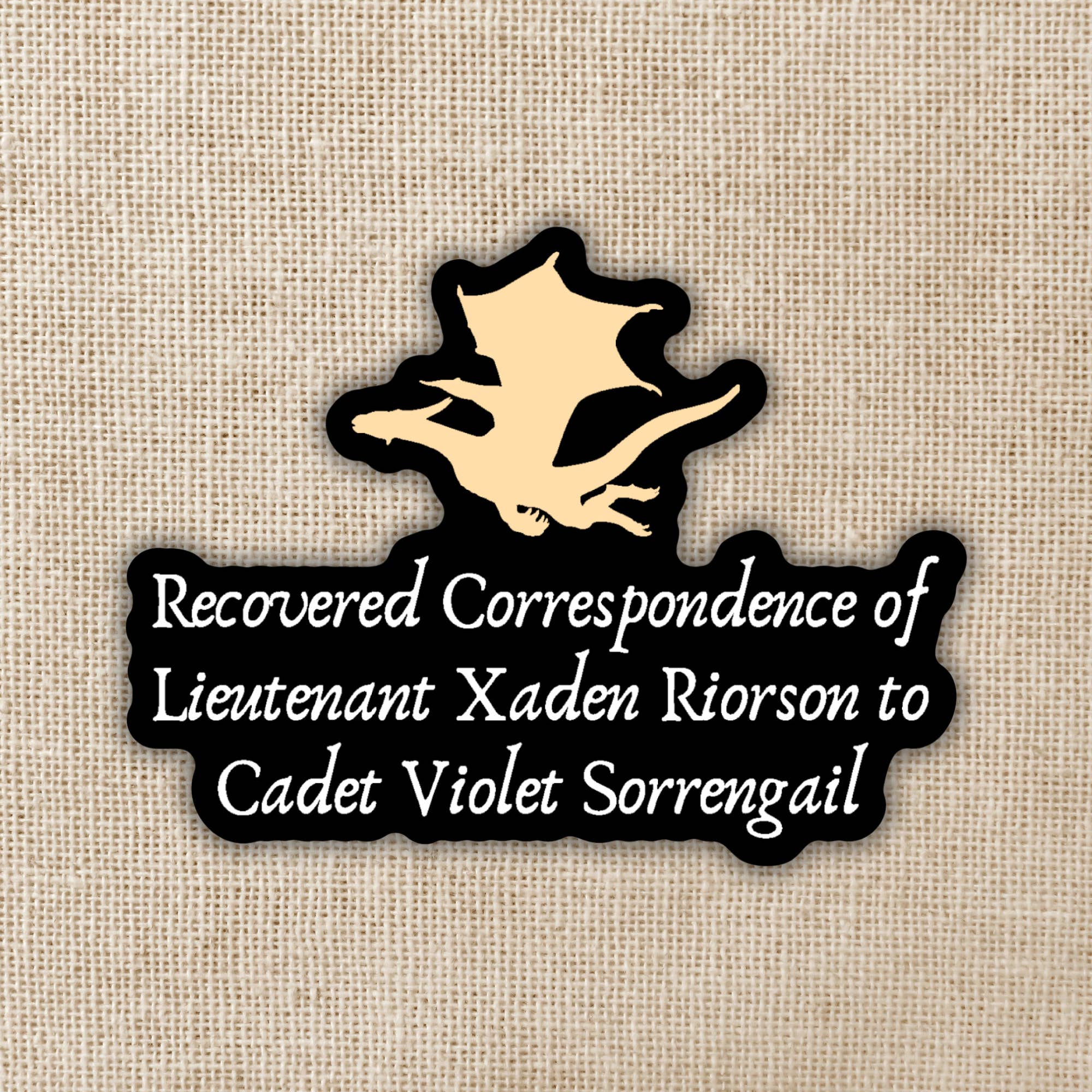 Wildly Enough Recovered Correspondence Sticker | Fourth Wing