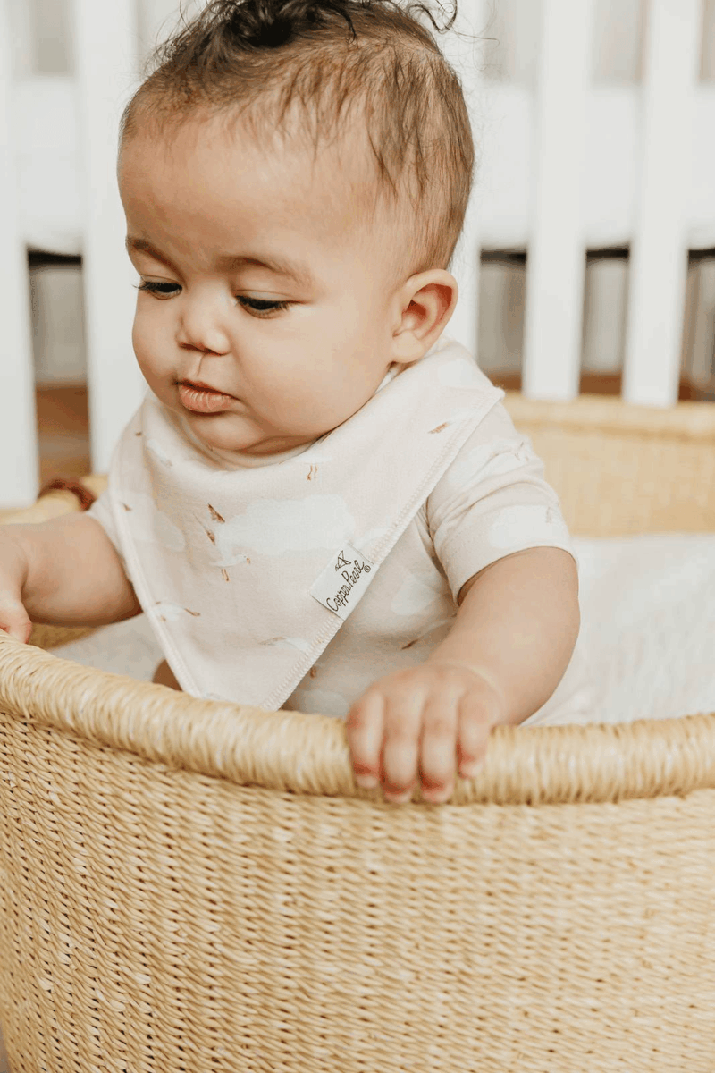 Copper Pearl Fischer Bandana Bib Set 4-Pack