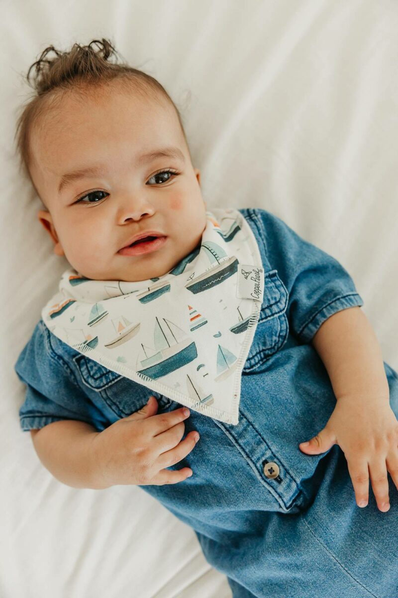 Copper Pearl Fischer Bandana Bib Set 4-Pack