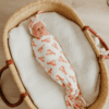 Copper Pearl Maine Knit Swaddle Blanket