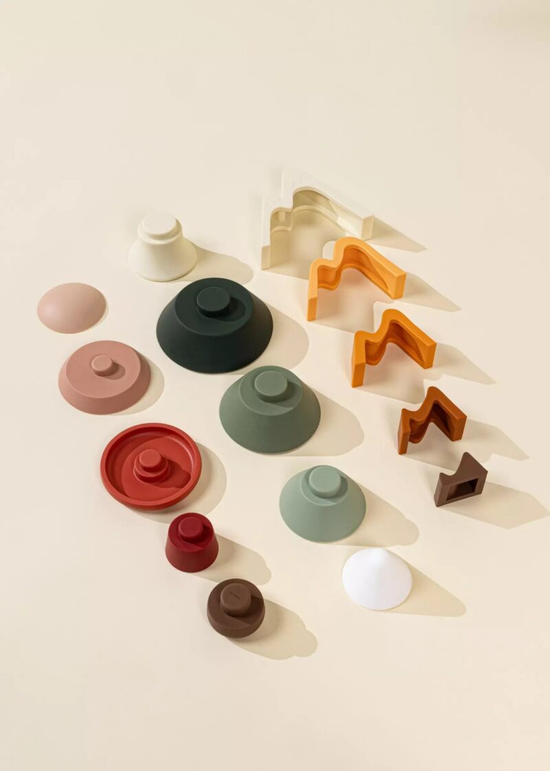Coco Village Silicone Stackable Forest 16 Piece Set available at Blossom