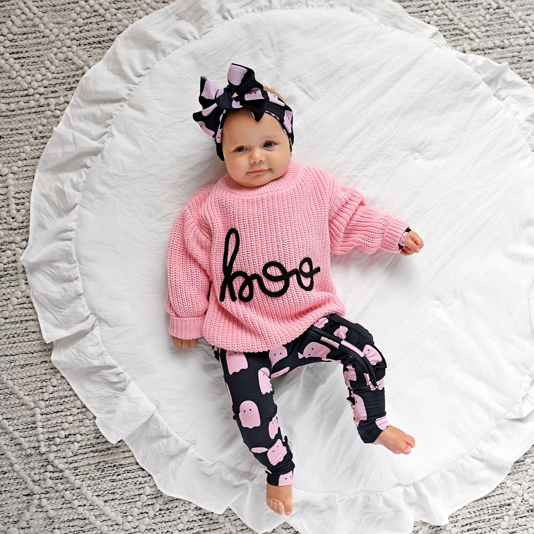 Gigi and Max Boo Pink Knit Sweater