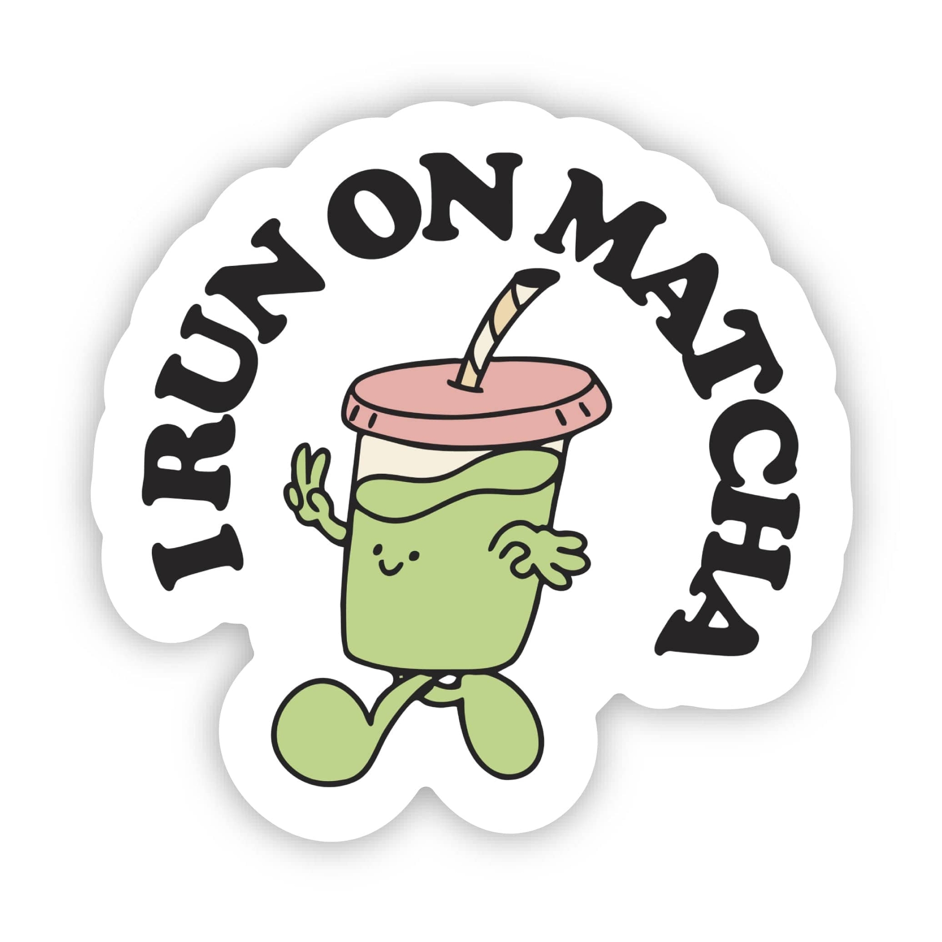 Big Moods I Run On Matcha Sticker