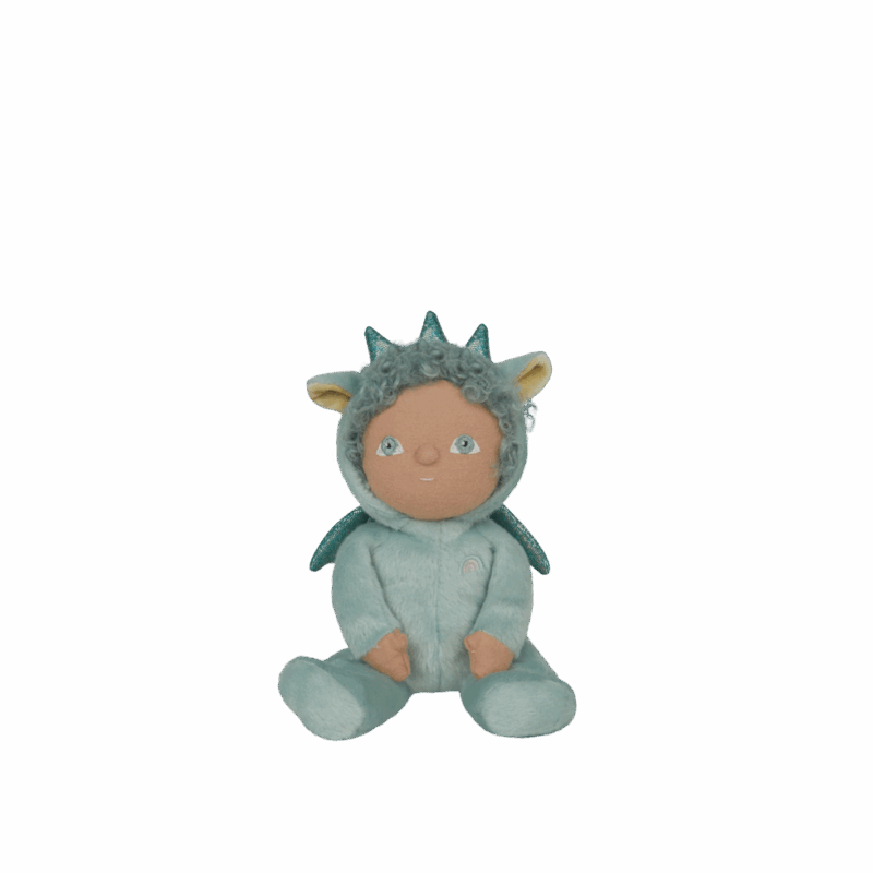 Olli Ella Dinky Dinkum Doll Dante Dragon In Green