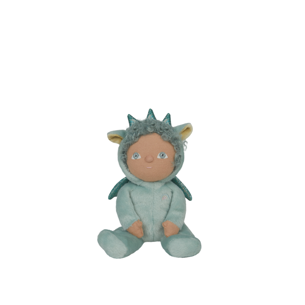Olli Ella Dinky Dinkum Doll Dante Dragon In Green