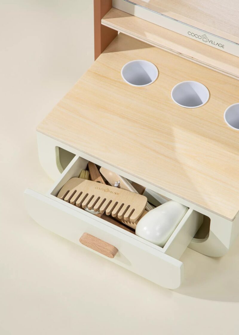 Coco Village Wooden Beauty Station Playset and Accessories Toys