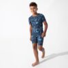 Bellabu Bear Jurassic Park: Tracker Bamboo Short Sleeve Pajama Set