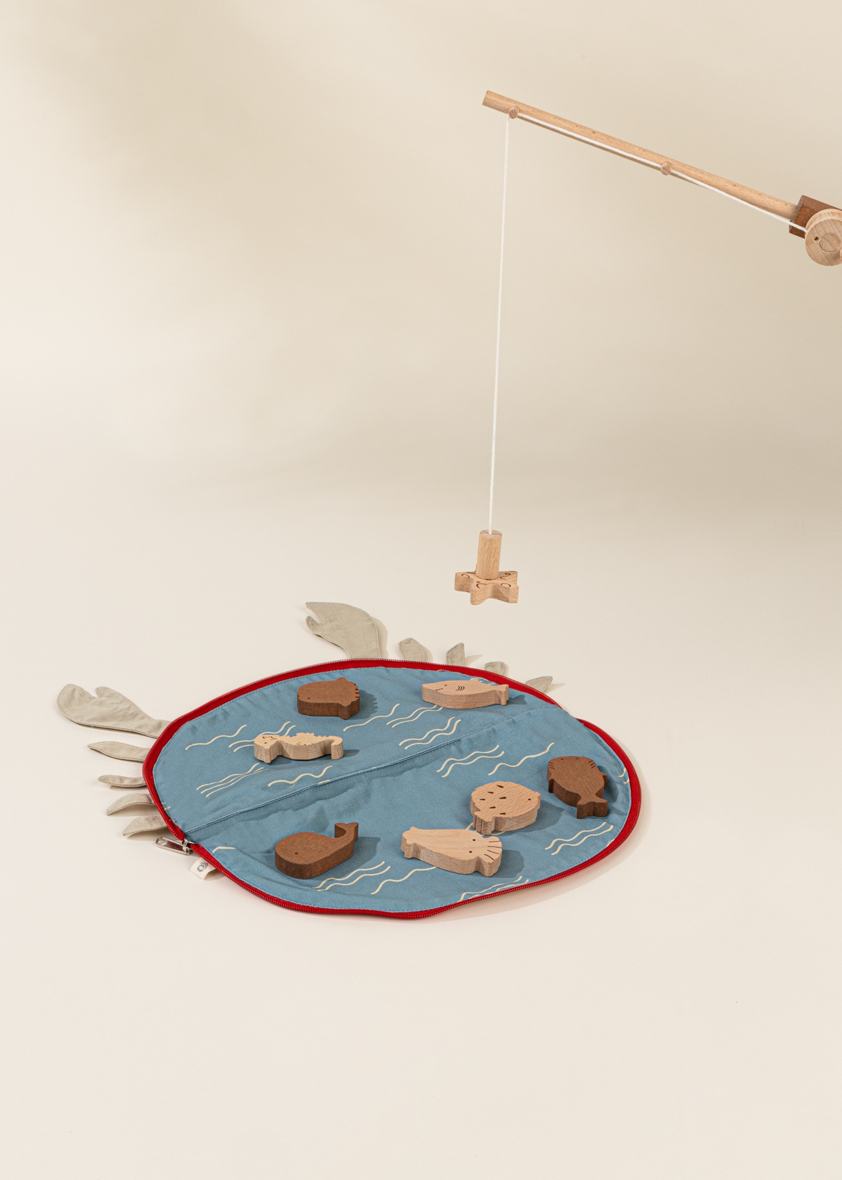 Coco Village Wooden Fishing Game with Bag Coco Village Wooden Fishing Game with Bag