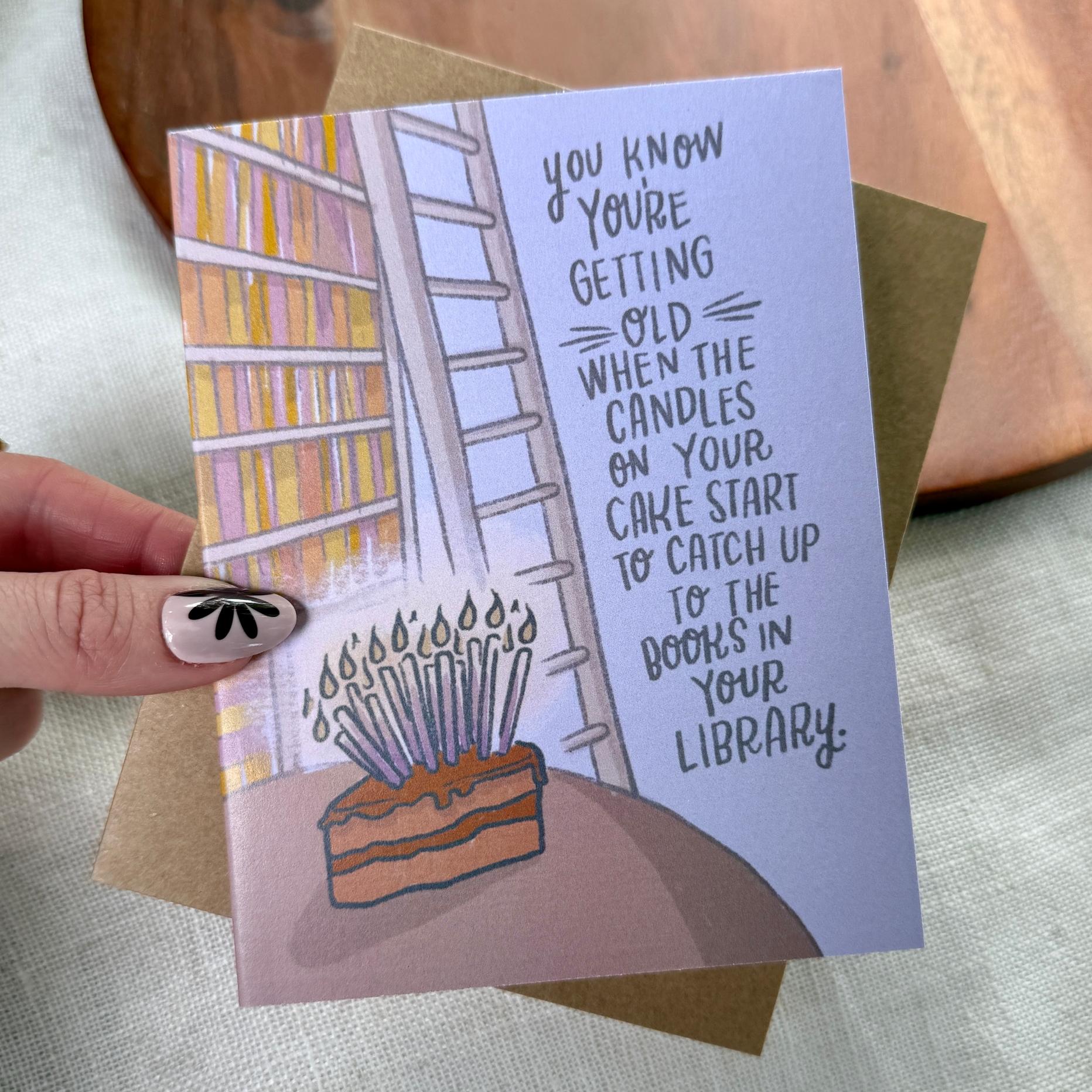 Big Moods You know you're getting old... Bookish Birthday Card