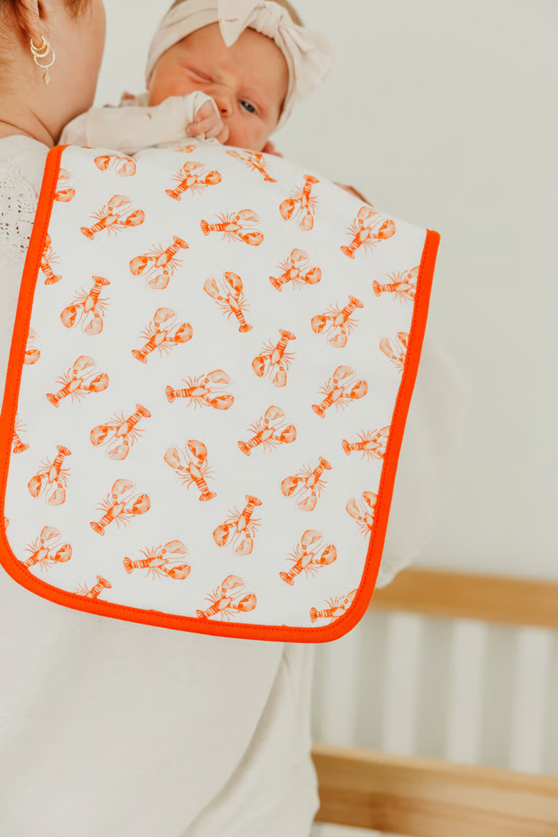 Copper Pearl Fischer Burp Cloth Set of 3