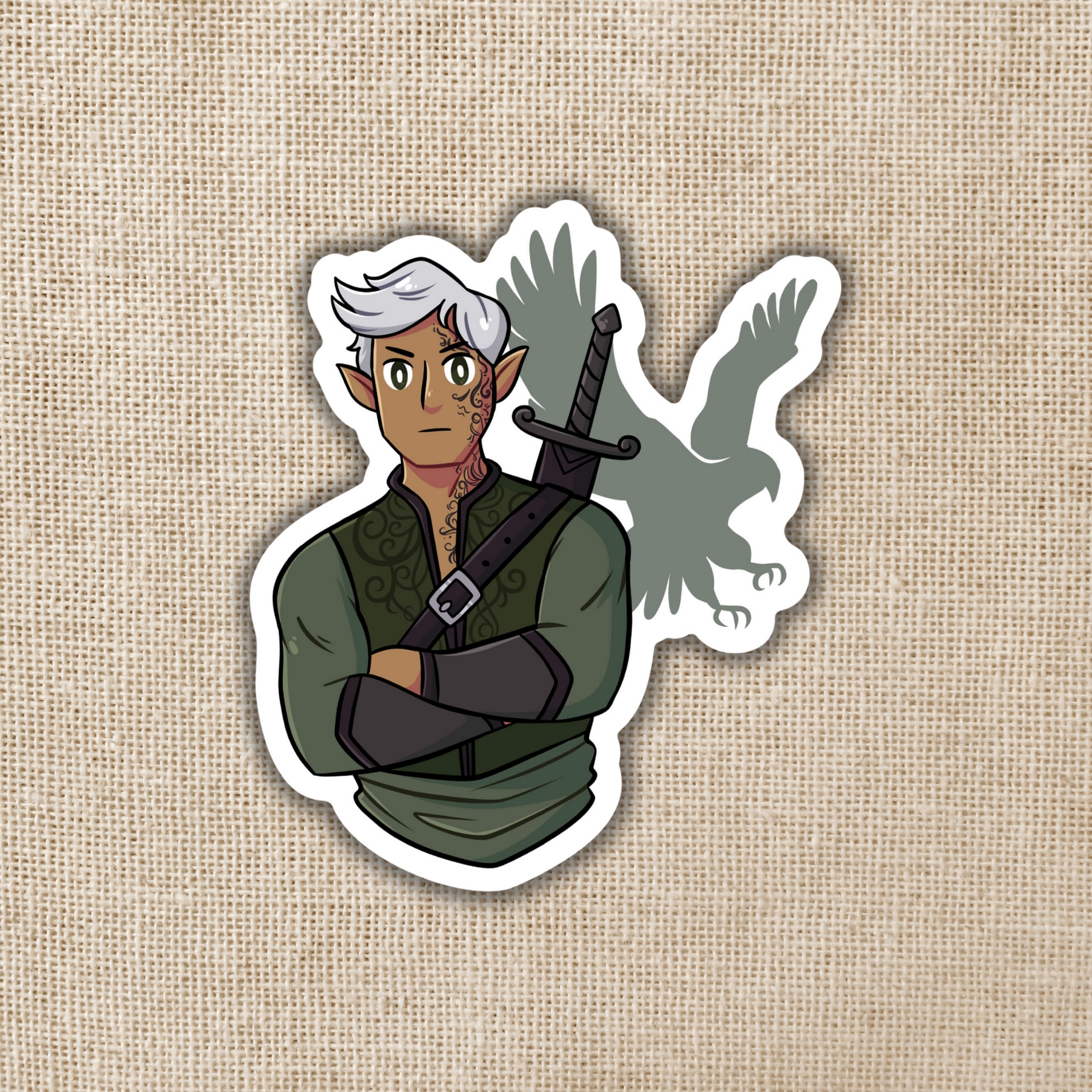 Kingdom of Threads Rowan Whitethorn Sticker Throne of Glass
