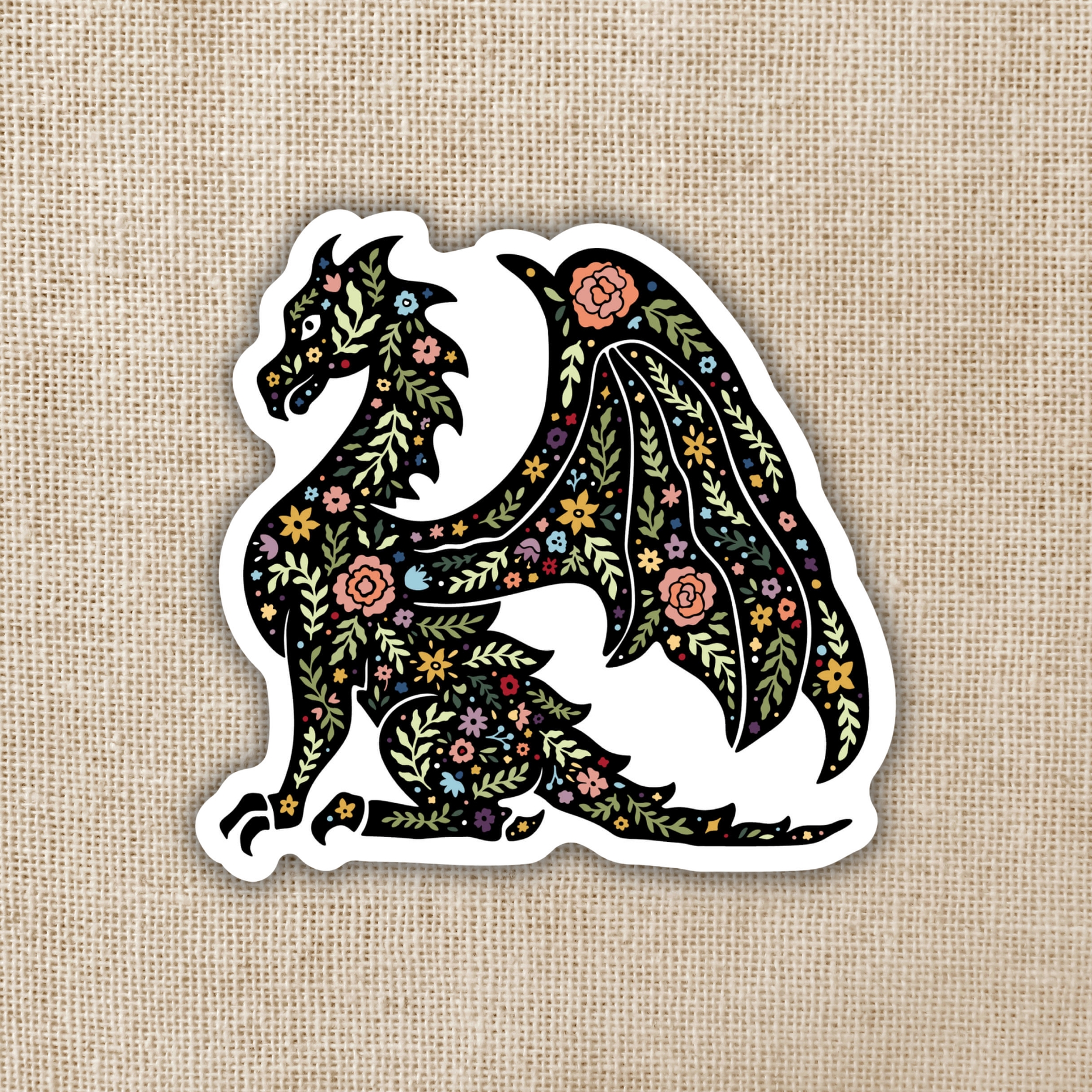 Kingdom of Threads Magic Boho Dragon Sticker