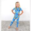 Gigi and Max Archie Axolotl Bamboo Viscose Pajama Set