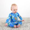 Gigi and Max Archie Axolotl Bamboo Viscose Zip Footie