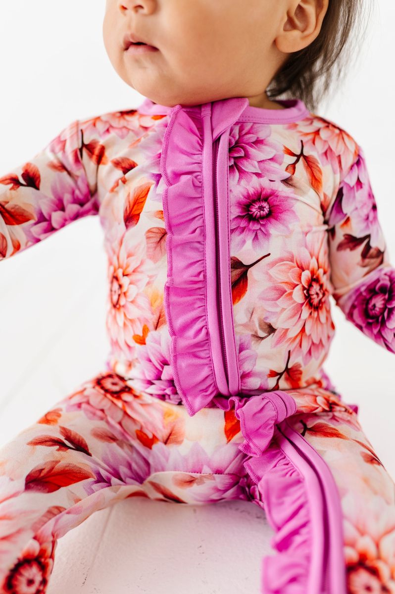 Margot Ruffle Bamboo Viscose Convertible Romper