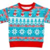 Frosty Fair Isle Bamboo Viscose Crewneck Sweatshirt available at Blossom