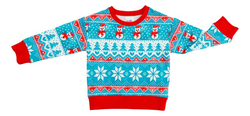 Frosty Fair Isle Bamboo Viscose Crewneck Sweatshirt available at Blossom