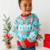 Birdie Bean Frosty Fair Isle Bamboo Viscose Crewneck Sweatshirt