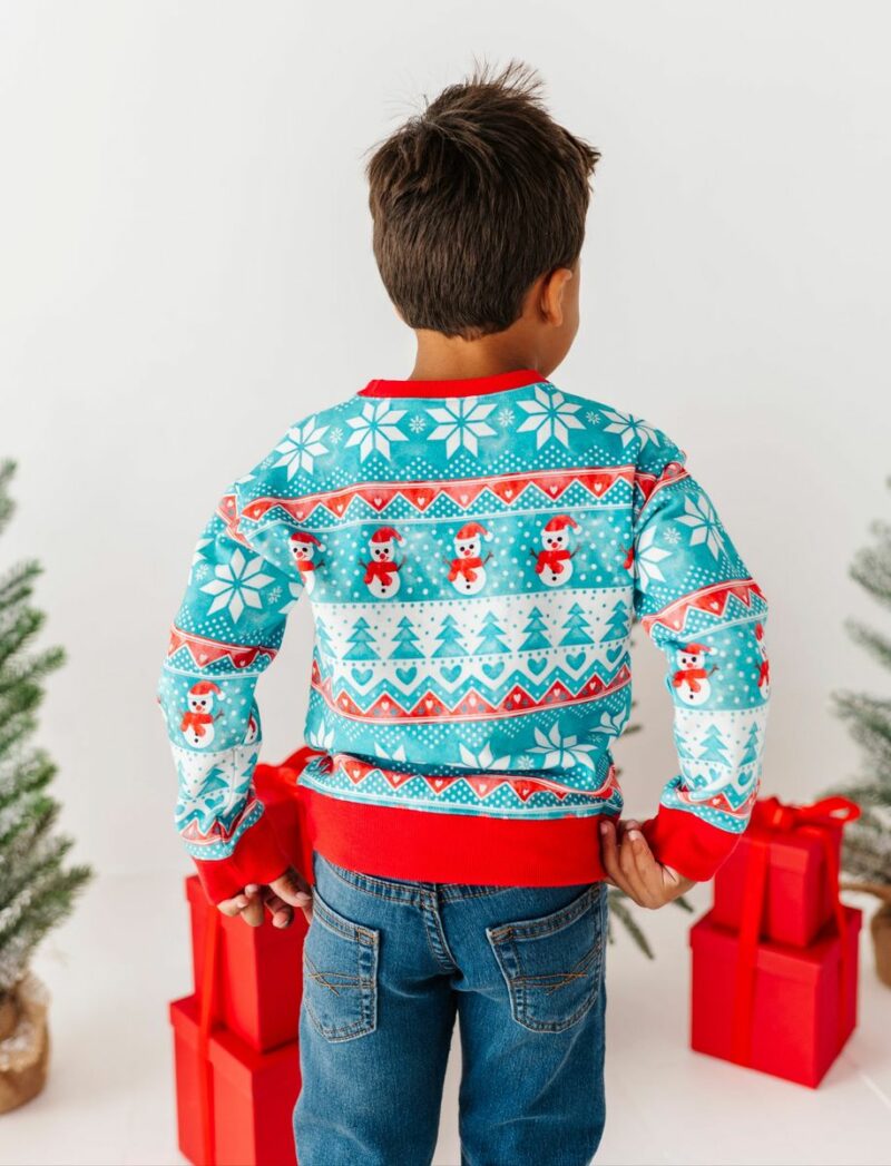 Frosty Fair Isle Bamboo Viscose Crewneck Sweatshirt