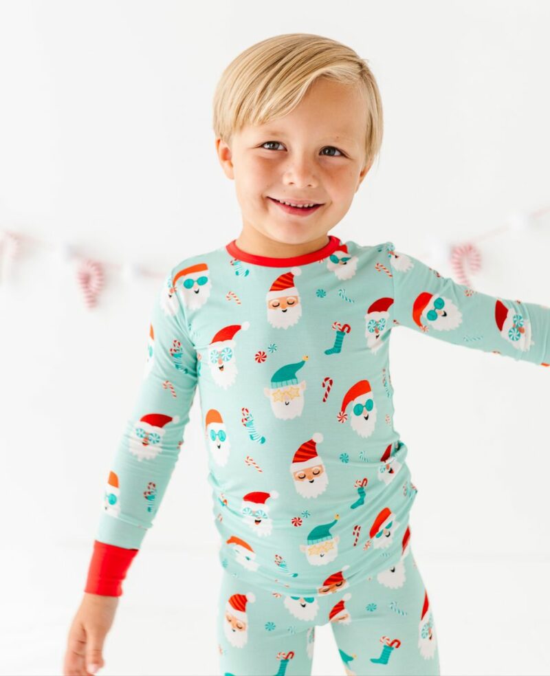Santa Squad Bamboo Viscose 2-Piece Pajama Set