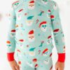 Santa Squad Bamboo Viscose 2-Piece Pajama Set from Birdie Bean