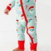 Santa Squad Bamboo Viscose Convertible Romper from Birdie Bean