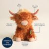 Sweetie Snuggles Wyatt The Highland Cow Plush