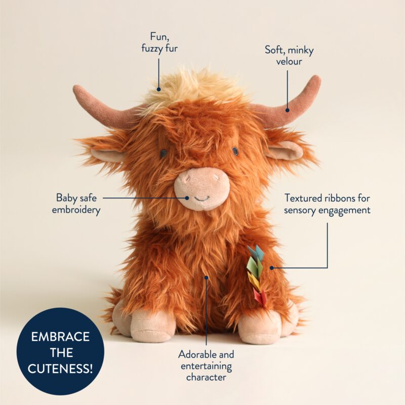 Sweetie Snuggles Wyatt The Highland Cow Plush