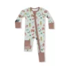 American Woodland Animals Bamboo Viscose Zipper Romper from Angel Dear