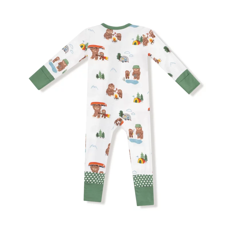 Bigfoot Camping Bamboo Viscose Zipper Romper