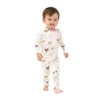 Angel Dear Collector Chickens Bamboo Viscose Zipper Romper