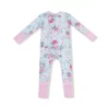 Charlotte Floral Bamboo Viscose Zipper Romper from Angel Dear