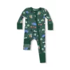 Camping Veggies Bamboo Viscose Zipper Romper from Angel Dear