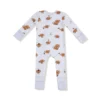 Footballs Playing Football Bamboo Viscose Zipper Romper from Angel Dear
