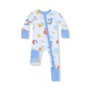 Future Scientist on Blue Bamboo Viscose Zipper Romper from Angel Dear